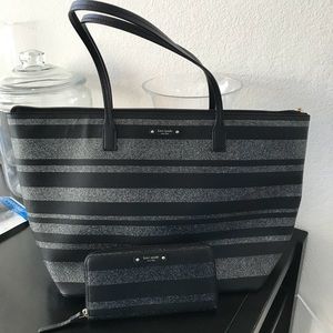 Matching kate spade bag and wallet